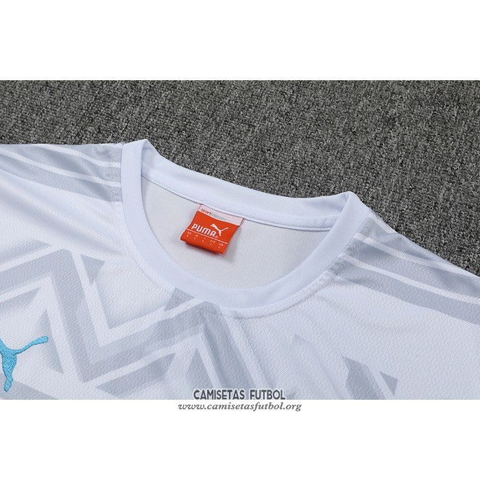 Chandal del Olympique Marsella Manga Corta 2022/2023 Gris - Pantalon Corto